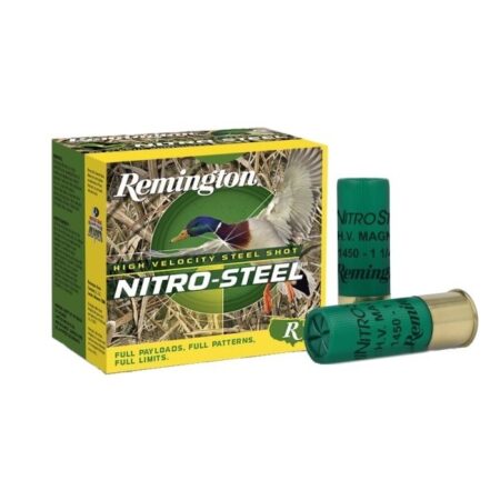 Remington Nitro Steel 12 Gauge 3" 1-1/4 oz #4 Non-Toxic Steel Shot- Box of 25