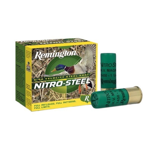 Remington Nitro Steel 12 Gauge 3" 1-1/4 oz #4 Non-Toxic Steel Shot- Box of 25