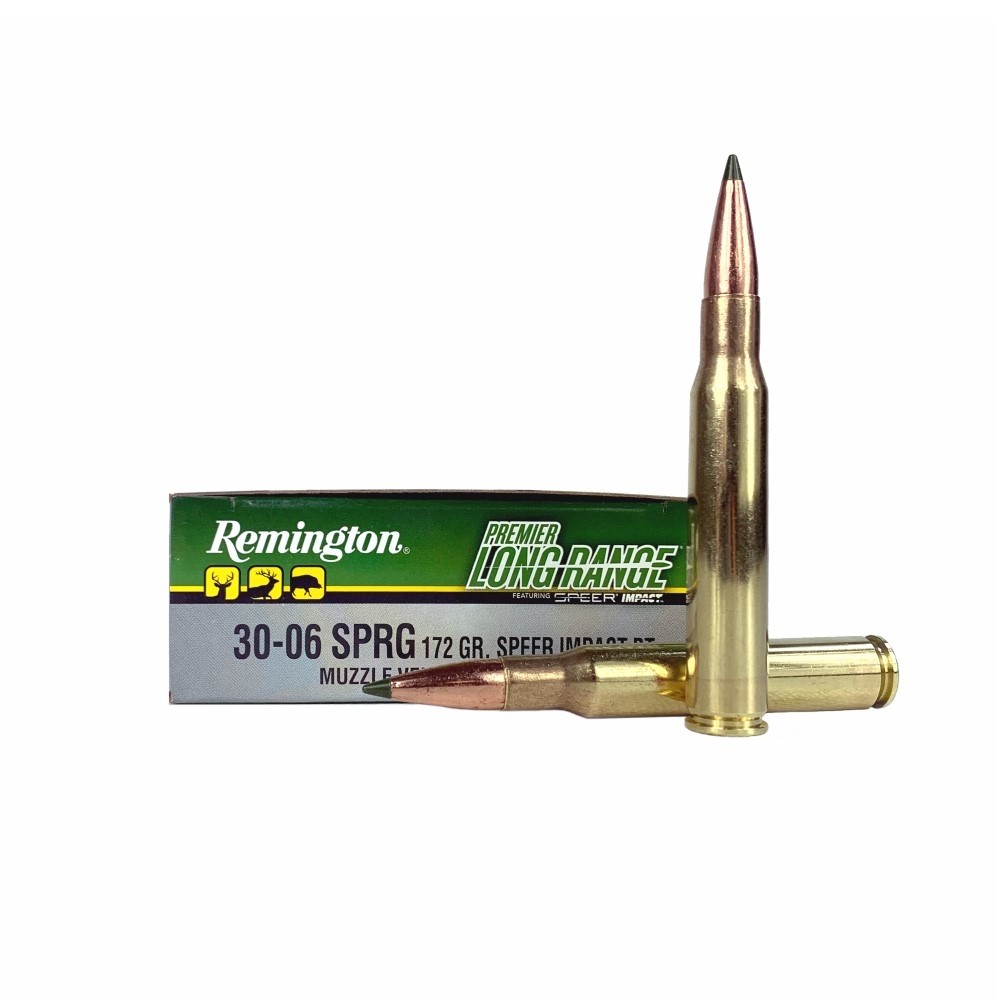 Remington Premier Long Range .30-06 Springfield 172 Gr. Speer Impact Polymer Tip Boat Tail- Box of 20