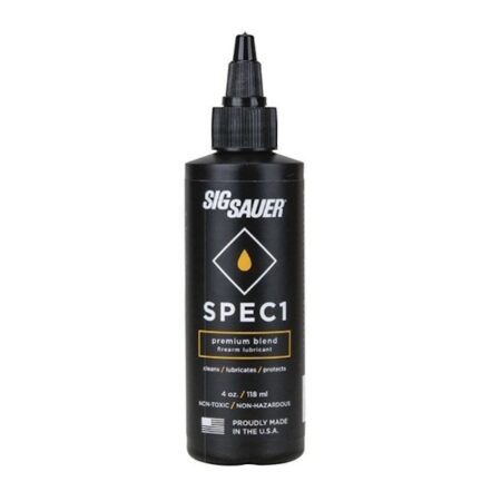 an image of the product SIG SAUER SPEC1 Premium Blend Synthetic Firearm Lubricant- 4 oz- SPEC1-4OZ