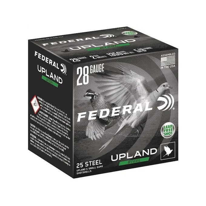 Federal Upland Steel 28 Gauge 2-3/4" 5/8 oz #7.5 Steel Shot- Lead Free- Box of 25