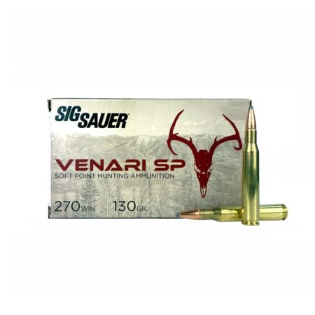 Sig Sauer .270 Winchester 130 Gr. Venari Soft Point- Box of 20