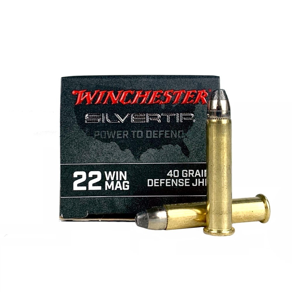 Winchester Silvertip .22 Winchester Magnum 40 Gr. Defense Jacketed Hollow Point- Box of 50
