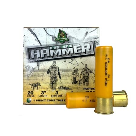 an image of the product Hevi-Shot Hevi-Hammer 20 Gauge 3" 1 oz #3 Non-Toxic- Box of 25 - HS29003