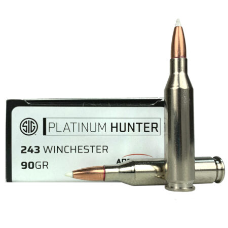 SIG SAUER Platinum Hunter .243 Winchester 90 Gr. Nosler Accubond- Box of 20- E243PH90-20