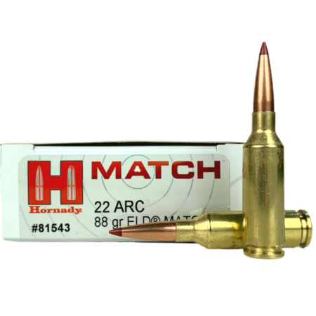 Hornady Match .22 ARC 88 Gr. ELD Match- Box of 20- 81543