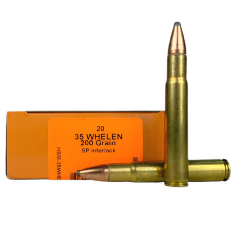 HSM .35 Whelen 200 Gr. Hornady Interlock Spire Point- Box of 20