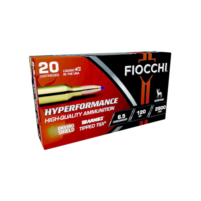 Fiocchi Hyperformance 6.5mm Creedmoor 120 Gr. Barnes Tipped TSX- Lead-Free- Box of 20