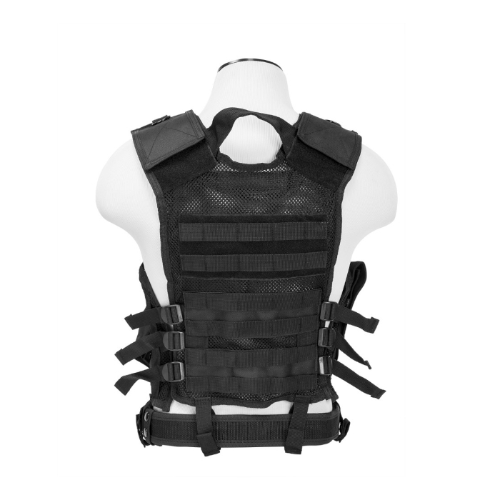 VISM Tactical Vest, Medium-2XL - Black - Image 2