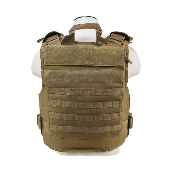 VISM Plate Carrier With External Pockets, Medium-2XL - Tan - Image 2