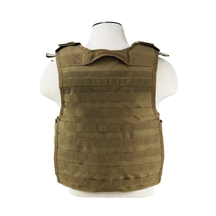 VISM Quick Release Plate Carrier, Medium-2XL - Tan - Image 2