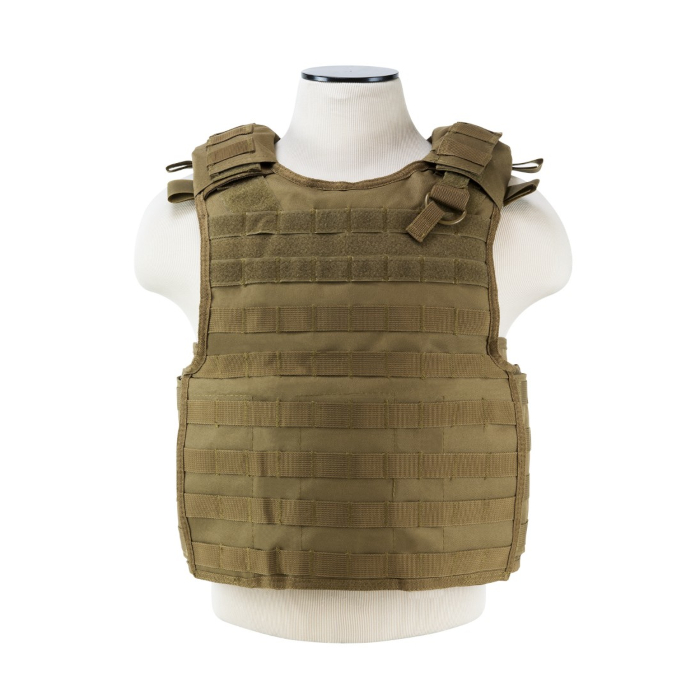 VISM Quick Release Plate Carrier, Medium-2XL - Tan