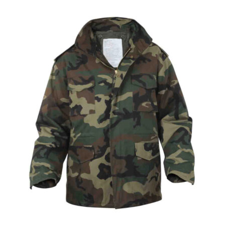 Rothco M-65 Field Jacket- Woodland Camo- Large, Regular